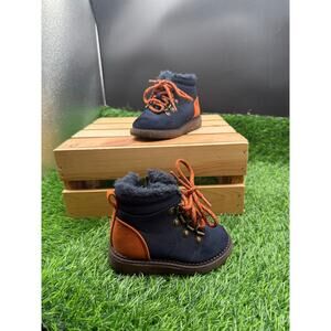 Cat&Jack Kids-Blue/Orange Boots- Size 6